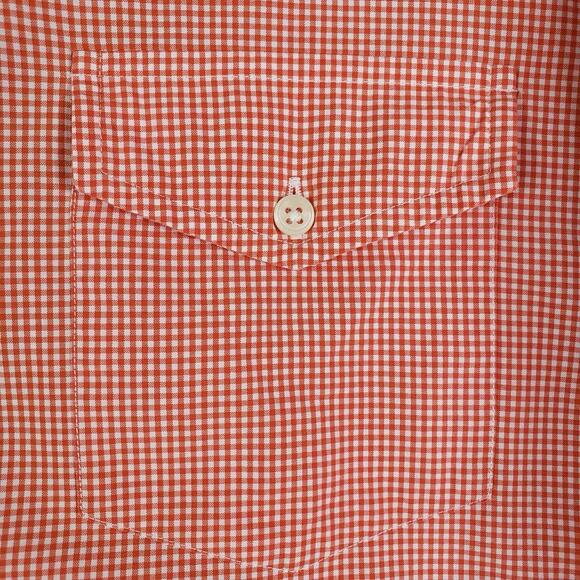 Polo Ralph Lauren Oxford Shirt Mens Size Large Button Down Orange Gingham - Picture 5 of 10